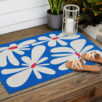 Bloom: Cobalt Blue Matisse Color Series 02 Outdoor Rug Gallery Image 2