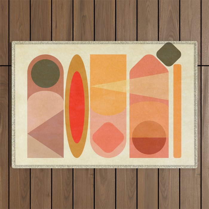 Modern Totem 8 Outdoor Rug Gallery Image 1