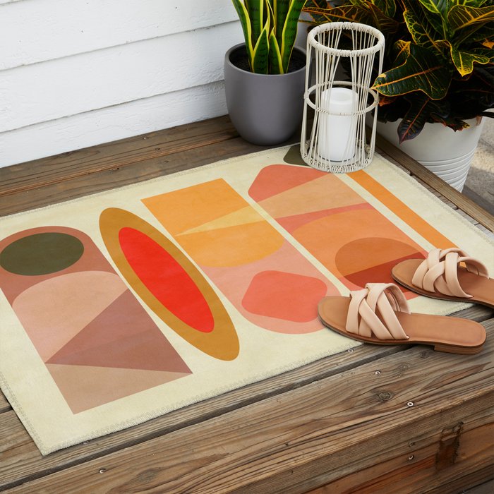 Modern Totem 8 Outdoor Rug Gallery Image 2