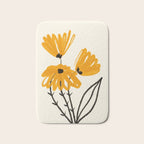 The Cosmo Yellow Flowers 02 Bath Mat Gallery Image 1