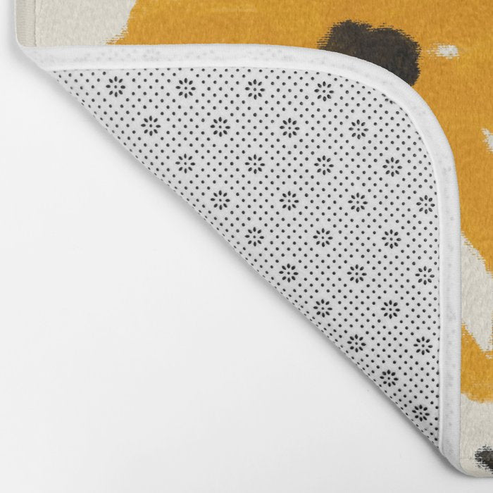 The Cosmo Yellow Flowers 02 Bath Mat Gallery Image 2