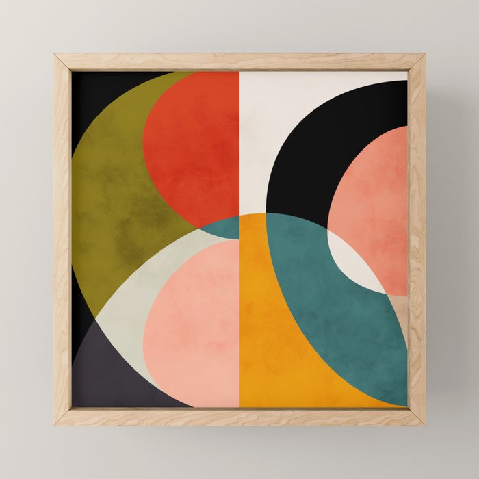 geometry shapes 3 Mini Art Print