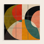 geometry shapes 3 Wood Wall Art Gallery Image 1