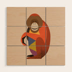 Orangutan Wood Wall Art Gallery Image 1