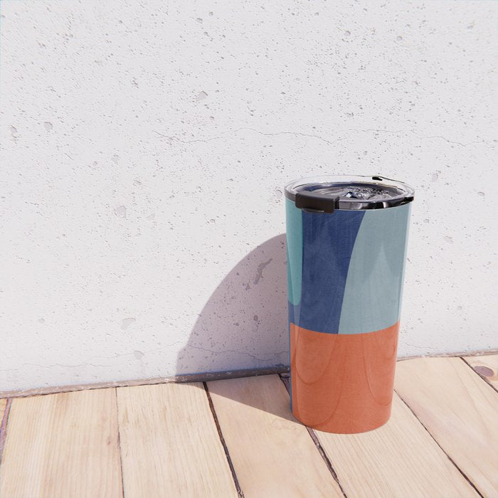 Modern Abstract Minimalism Artwork II Travel Mug Gallery Image 4