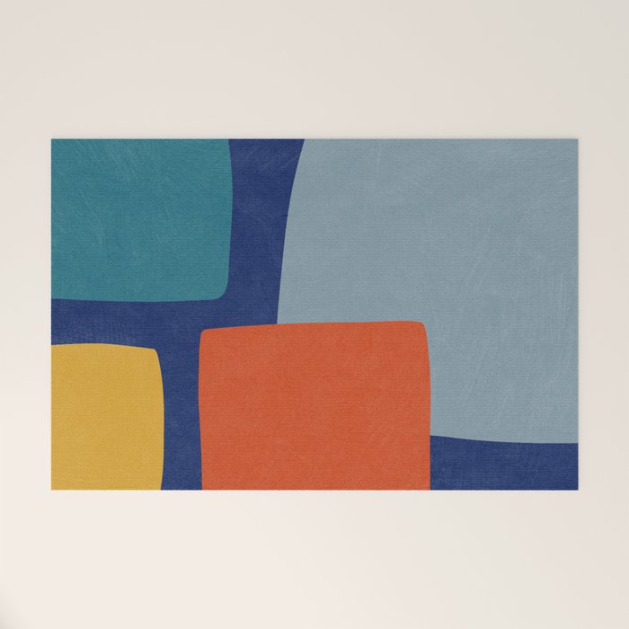 Modern Abstract Minimalism Artwork II Welcome Mat Gallery Image 1