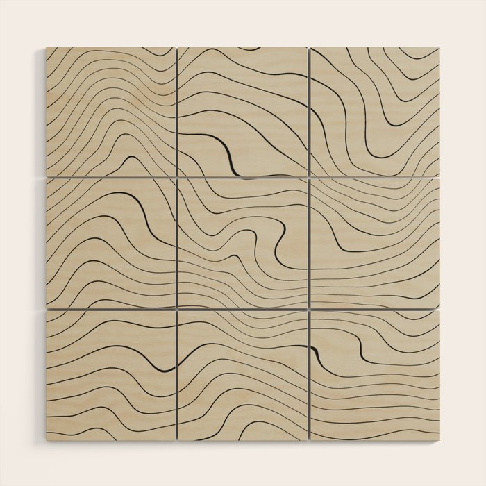 Line Distortion #1 Wood Wall Art Gallery Image 1