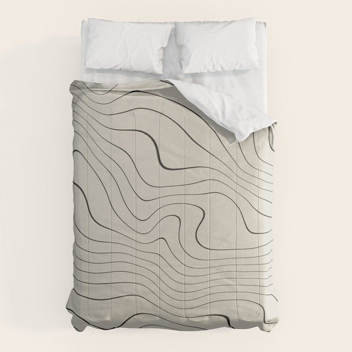 Line Distortion #1 Comforter Gallery Image 6