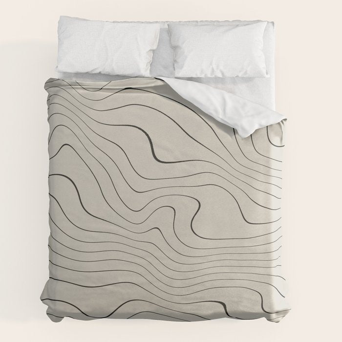 Line Distortion #1 Duvet Cover Gallery Image 2