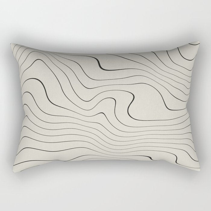Line Distortion #1 Rectangular Pillow Gallery Image 2