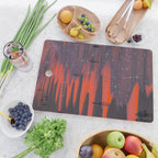 PINK BEACH | sunset | waves | ocean | sea | summer | nature | purple | stars | bling | sky | pink  Cutting Board Gallery Image 2