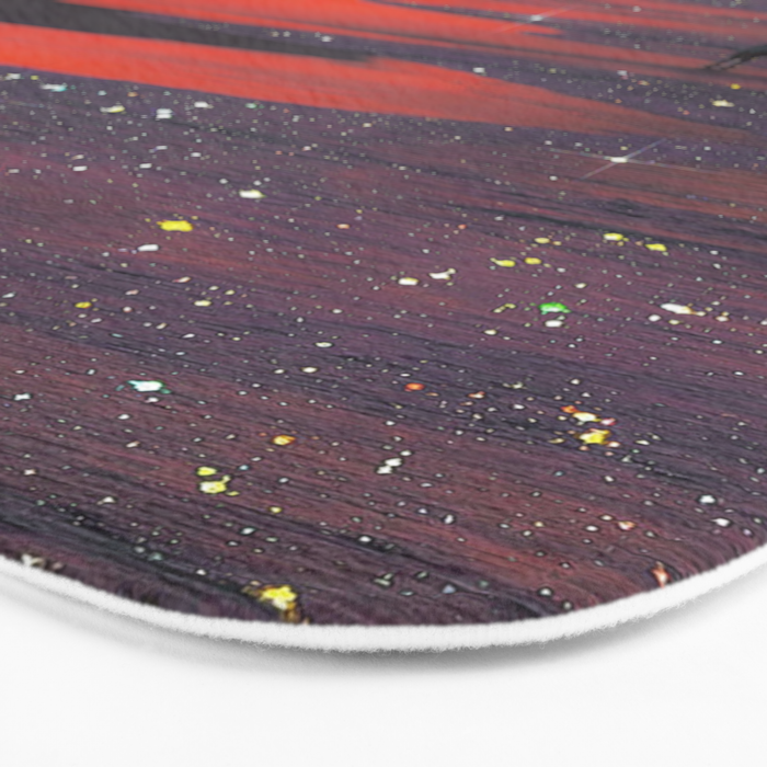 PINK BEACH | sunset | waves | ocean | sea | summer | nature | purple | stars | bling | sky | pink  Bath Mat Gallery Image 3