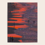 PINK BEACH | sunset | waves | ocean | sea | summer | nature | purple | stars | bling | sky | pink  Poster Gallery Image 4