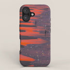 PINK BEACH | sunset | waves | ocean | sea | summer | nature | purple | stars | bling | sky | pink  iPhone Case Gallery Image 1