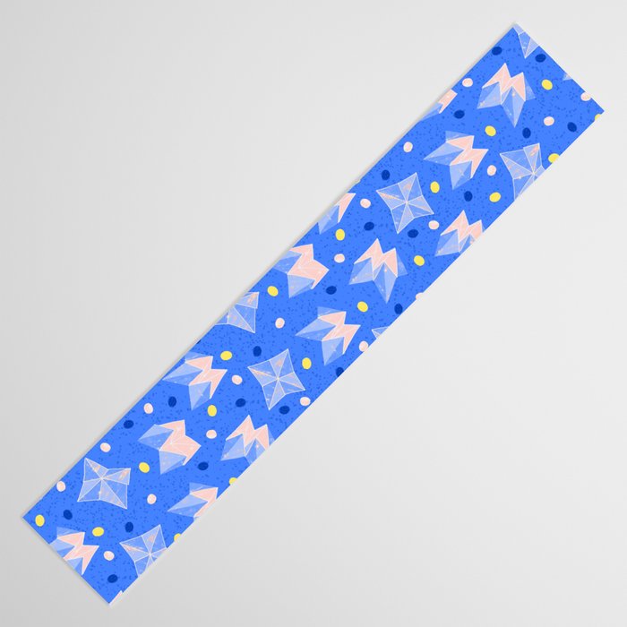 Origami Fortune Teller in Sky Blue & Peach Table Runner Gallery Image 3
