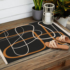 Minimalist Line Art 1 Outdoor Rug Gallery Image 2