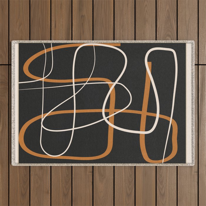 Minimalist Line Art 1 Outdoor Rug Gallery Image 1