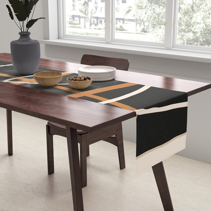 Minimalist Line Art 1 Table Runner Gallery Image 2