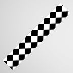 Black and white diamond shape,check,chess pattern  Table Runner Gallery Image 3