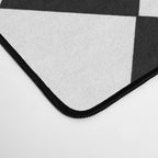 Black and white diamond shape,check,chess pattern  Desk Mat Gallery Image 4