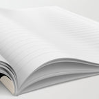 Soft Curves Retro Modern Abstract Pattern in Black and Almond Cream Notebook Gallery Image 2