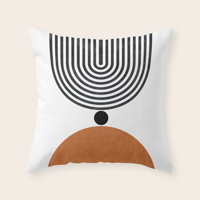 Abtract Modern Throw Pillow Gallery Image 1