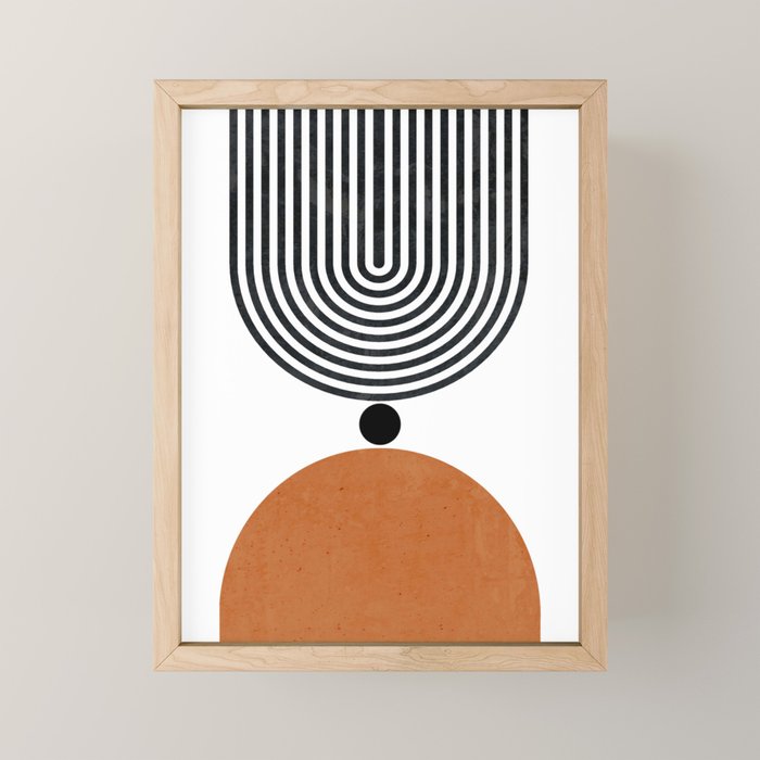 Abtract Modern Mini Art Print Gallery Image 1