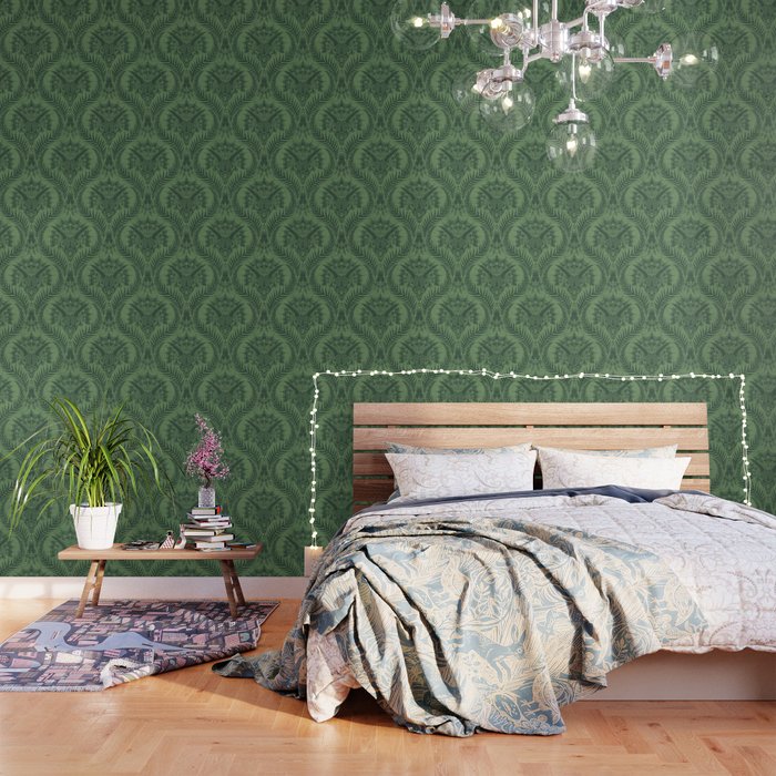 Triceratops Damask - Fern Wallpaper Gallery Image 3
