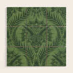 Triceratops Damask - Fern Wood Wall Art Gallery Image 1
