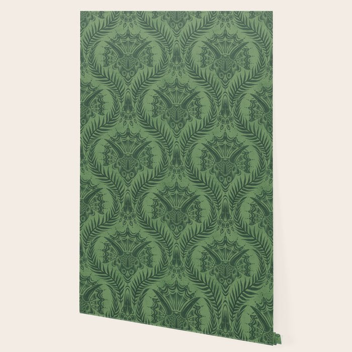 Triceratops Damask - Fern Wallpaper Gallery Image 2