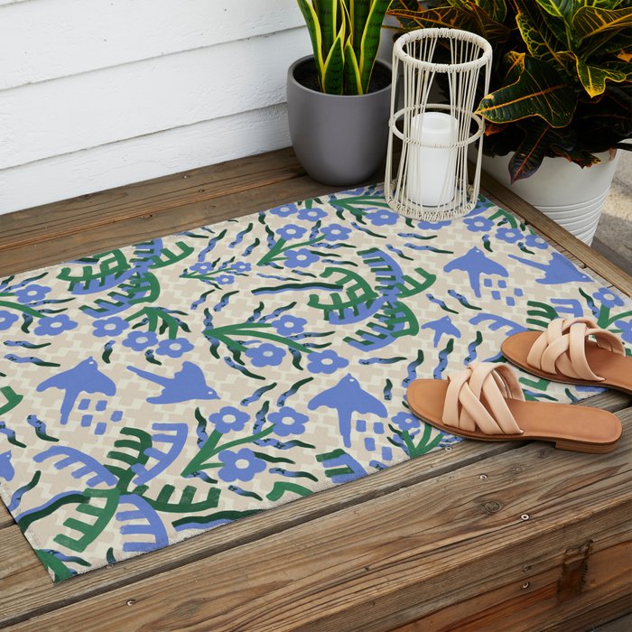 Coconut Spring Blossom, Nuts Outdoor Rug Gallery Image 2