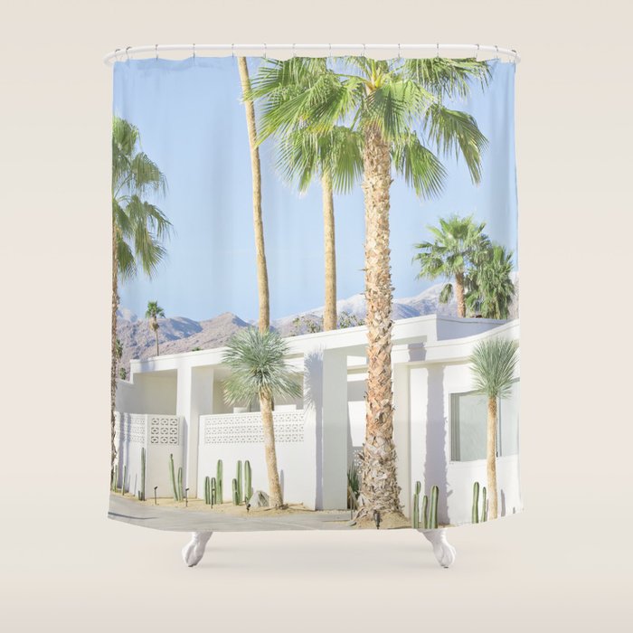 Modernist Desert, Palm Springs Shower Curtain Gallery Image 1