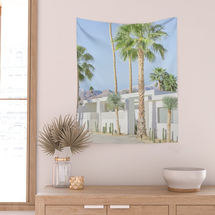 Modernist Desert, Palm Springs Wall Tapestry Gallery Image 2