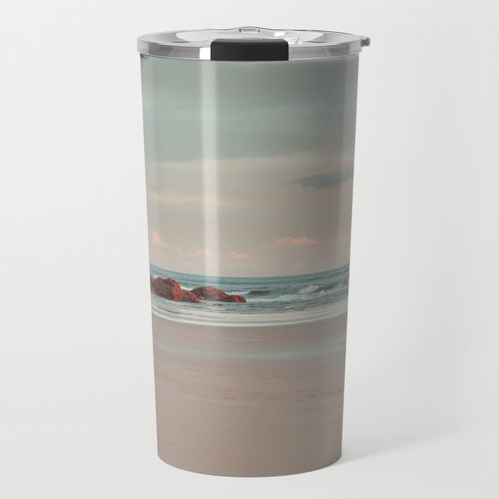 Oregon Sunrise - Cannon Beach Landscape Photography Travel Mug Gallery Image 1