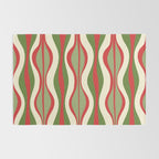 Mod Christmas Retro Xmas Hourglass Abstract Pattern  Rug Gallery Image 2