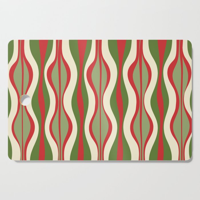 Mod Christmas Retro Xmas Hourglass Abstract Pattern  Cutting Board Gallery Image 1