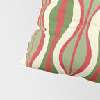 Mod Christmas Retro Xmas Hourglass Abstract Pattern  Pillow Sham Gallery Image 4