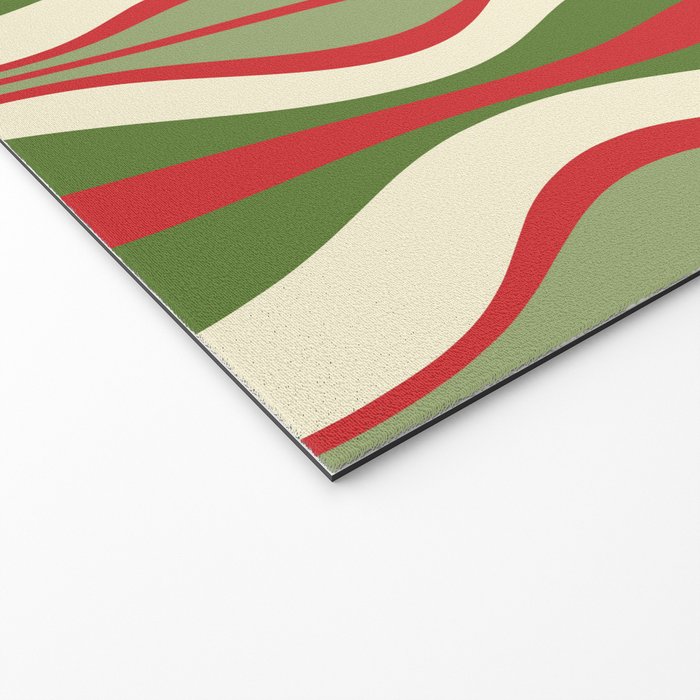 Mod Christmas Retro Xmas Hourglass Abstract Pattern  Welcome Mat Gallery Image 2