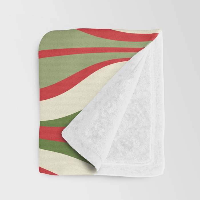 Mod Christmas Retro Xmas Hourglass Abstract Pattern  Throw Blanket Gallery Image 3