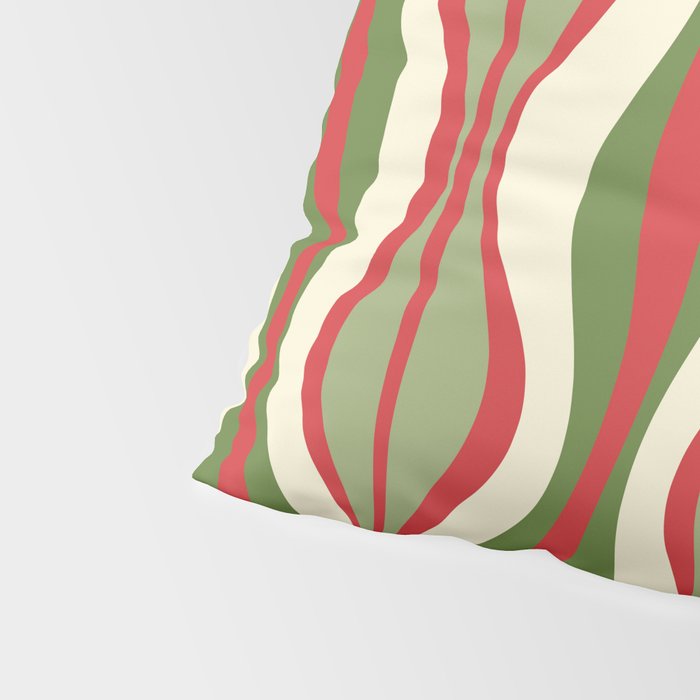 Mod Christmas Retro Xmas Hourglass Abstract Pattern  Pillow Sham Gallery Image 4