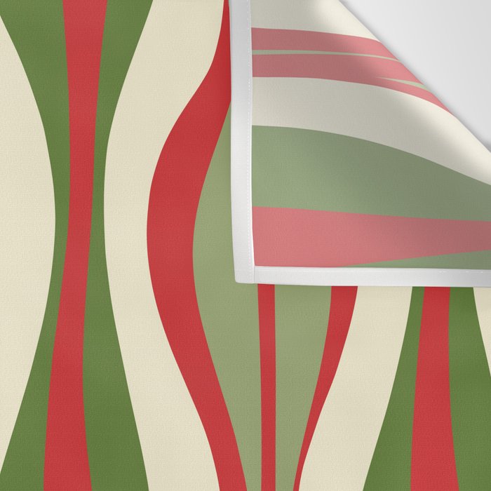 Mod Christmas Retro Xmas Hourglass Abstract Pattern  Wall Tapestry Gallery Image 3
