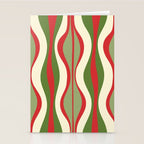 Mod Christmas Retro Xmas Hourglass Abstract Pattern  Stationery Card Gallery Image 2