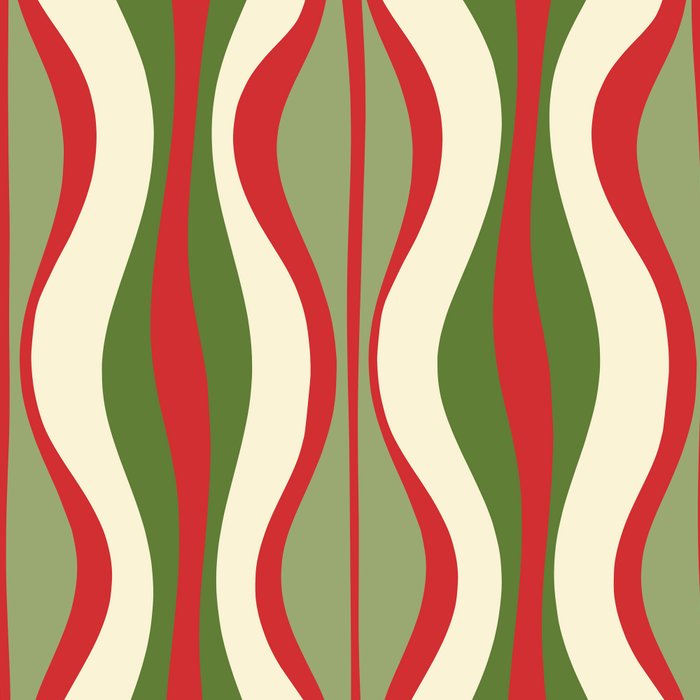 Mod Christmas Retro Xmas Hourglass Abstract Pattern  Coffee Mug Gallery Image 2