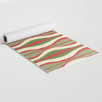 Mod Christmas Retro Xmas Hourglass Abstract Pattern  Yoga Mat Gallery Image 2