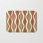 Mod Christmas Retro Xmas Hourglass Abstract Pattern  Bath Mat Gallery Image 1