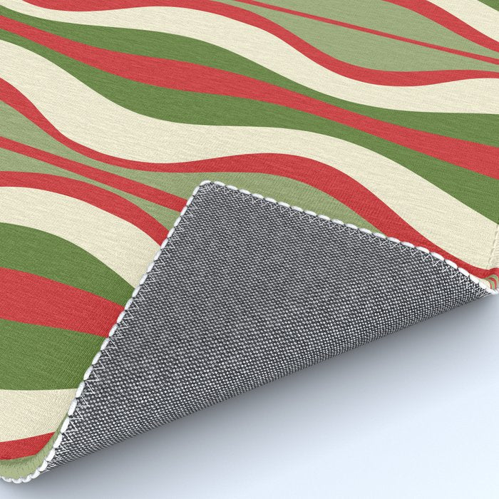 Mod Christmas Retro Xmas Hourglass Abstract Pattern  Rug Gallery Image 4
