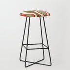 Mod Christmas Retro Xmas Hourglass Abstract Pattern  Stool Gallery Image 1