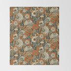 Mushroom Butterfly Garden Throw Blanket Gallery Image 2