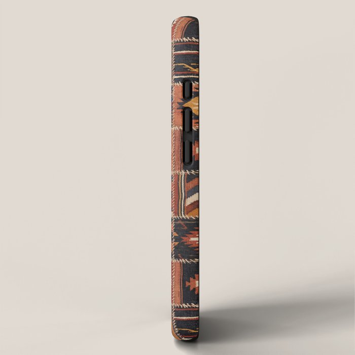 Geometric Tribal Patchwork Rug Design iPhone Case Gallery Image 2