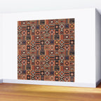 Geometric Tribal Patchwork Rug Design Wall Mural Gallery Image 2